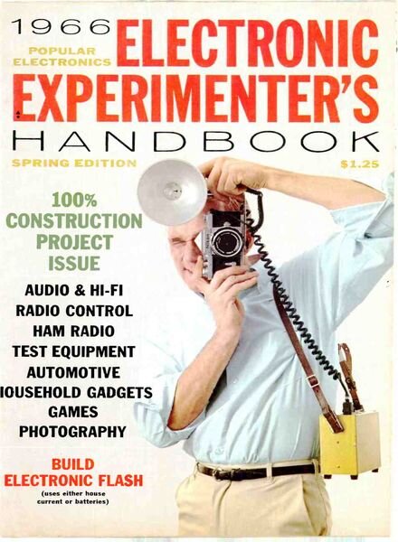 Popular Electronics – Electronic-Experimenters-Handbook-1966-Spring Cover