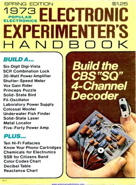 Popular Electronics – Electronic-Experimenters-Handbook-1973-Spring Cover