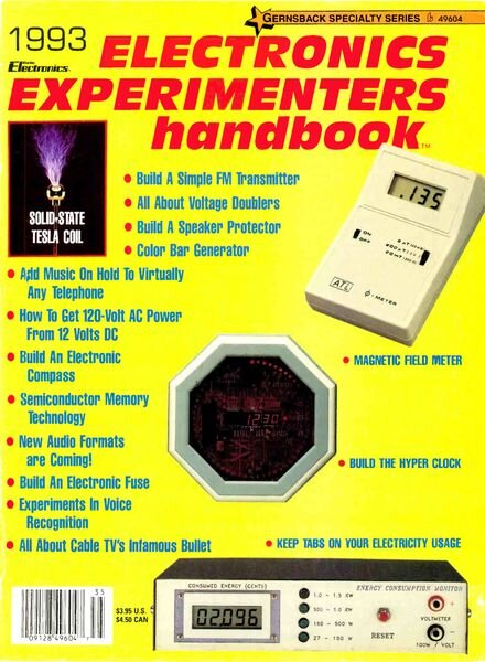 Popular Electronics – Electronic-Experimenters-Handbook-1993 Cover