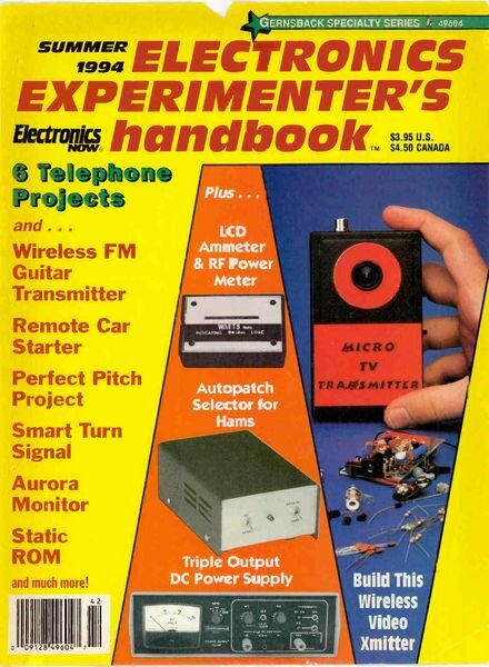 Popular Electronics – Electronic-Experimenters-Handbook-1994-Summer Cover