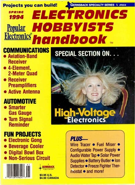 Popular Electronics – Electronics-Hobbyists-1994-Spring Cover