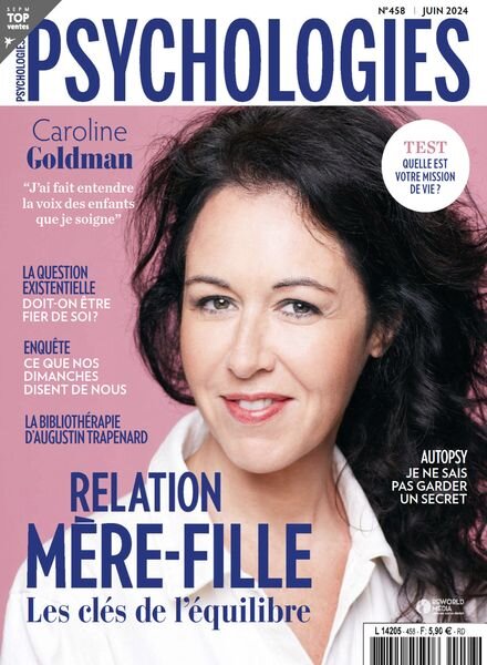Psychologies France – Juin 2024 Cover