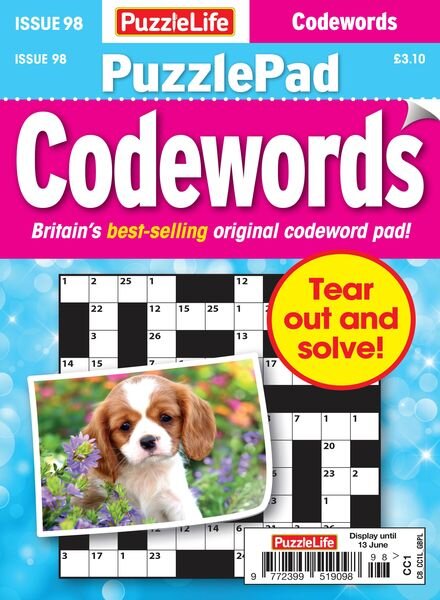 PuzzleLife PuzzlePad Codewords – Issue 98 – May 2024 Cover