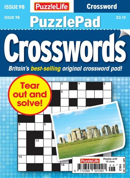PuzzleLife PuzzlePad Crosswords – Issue 98 – May 2024 Cover