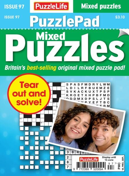 PuzzleLife PuzzlePad Puzzles – Issue 97 – May 2024 Cover