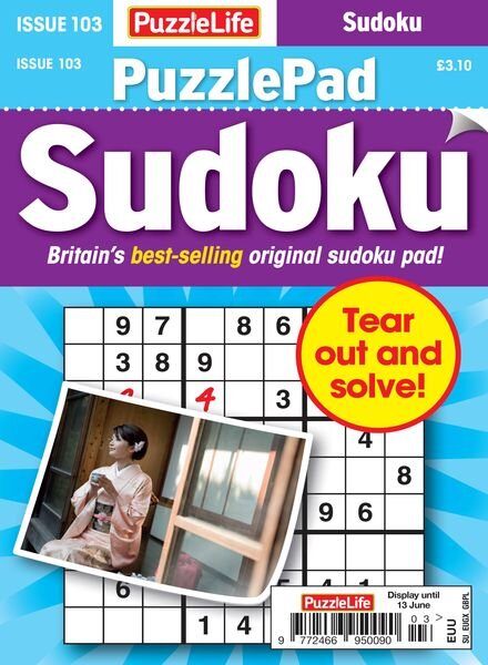 PuzzleLife PuzzlePad Sudoku – Issue 103 – May 2024 Cover