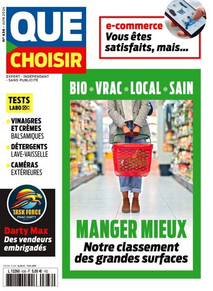 Que Choisir – Juin 2024 Cover