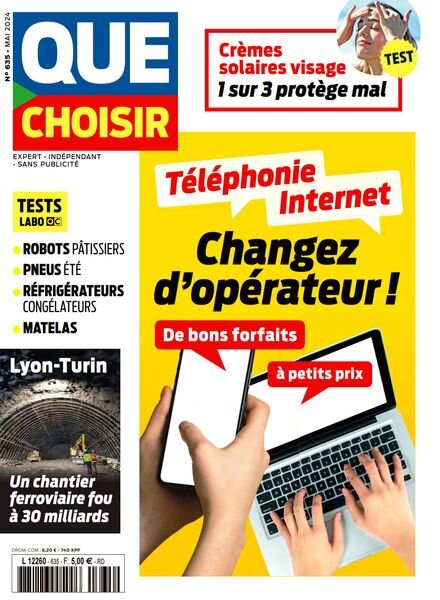 Que Choisir – Mai 2024 Cover