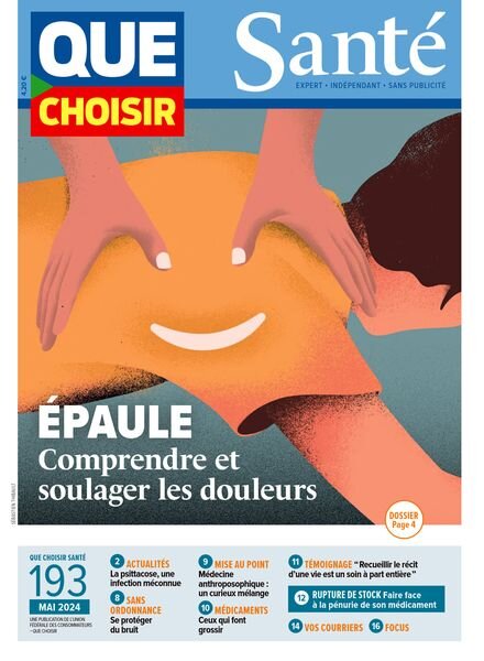 Que Choisir Sante – Mai 2024 Cover