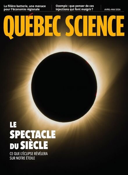 Quebec Science – Avril-Mai 2024 Cover