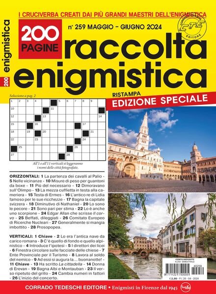 Raccolta Enigmistica – Maggio-Giugno 2024 Cover