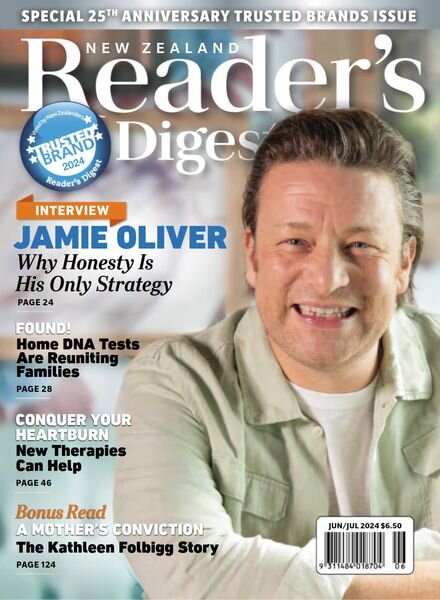 Reader’s Digest New Zealand – June-July 2024 Cover
