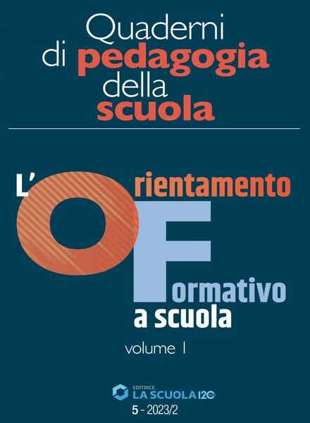 Scuola e Didattica – Quaderni di pedagogia della scuola – Settembre-Ottobre 2023 Cover