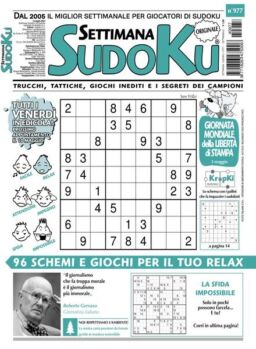 Settimana Sudoku – 3 Maggio 2024