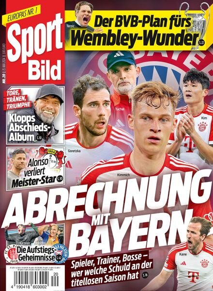Sport Bild – 15 Mai 2024 Cover