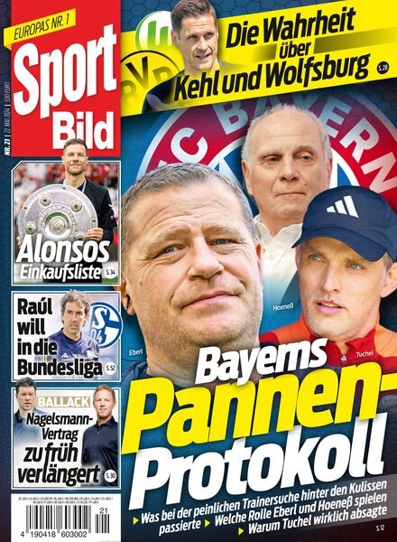 Sport Bild – 22 Mai 2024 Cover