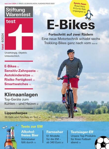 Stiftung Warentest Test – June 2024 Cover