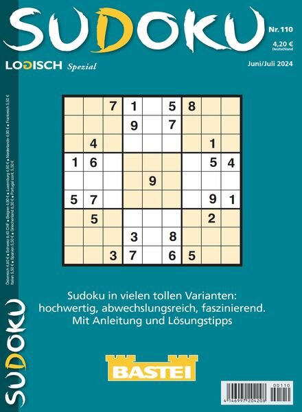 Sudoku Logisch Spezial – Nr 110 2024 Cover