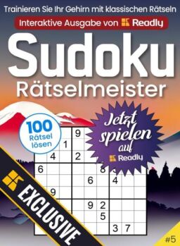 Sudoku-Ratselmeister – 25 Mai 2024