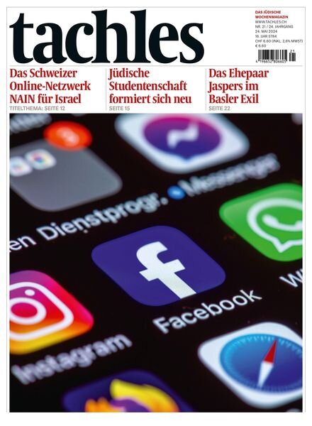 Tachles – 24 Mai 2024 Cover