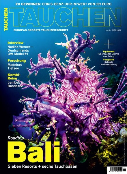 Tauchen – Juni 2024 Cover
