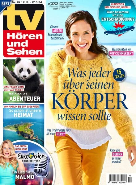 TV Horen und Sehen – 3 Mai 2024 Cover