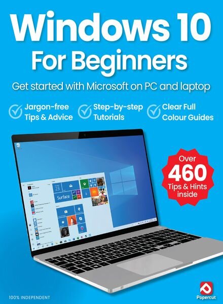 Windows 10 For Beginners – April 2024 Cover