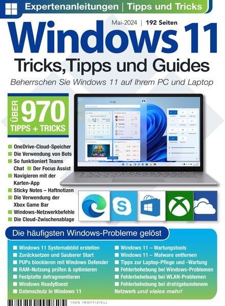 Windows 11 Tricks Tipps und Guides – Mai 2024 Cover