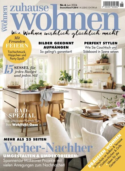 Zuhause Wohnen – Juni 2024 Cover