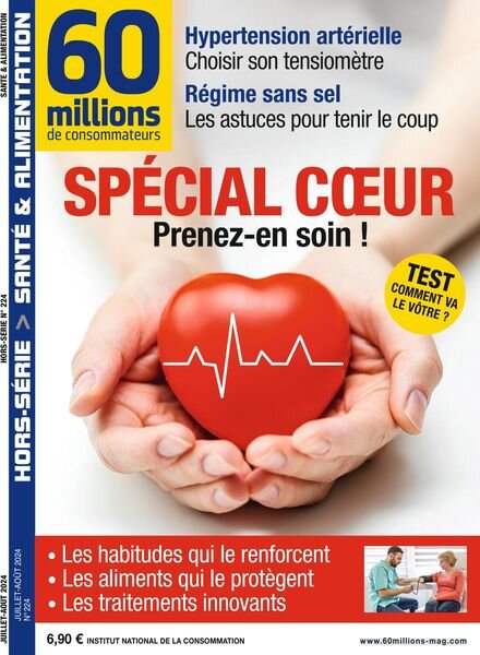 60 Millions de Consommateurs – Hors-Serie – Juillet-Aout 2024 Cover