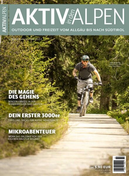 Aktiv in den Alpen – Sommer 2024 Cover