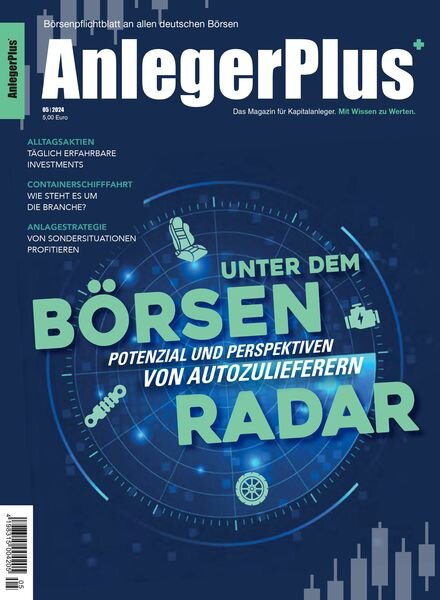 AnlegerPlus – 1 Juni 2024 Cover