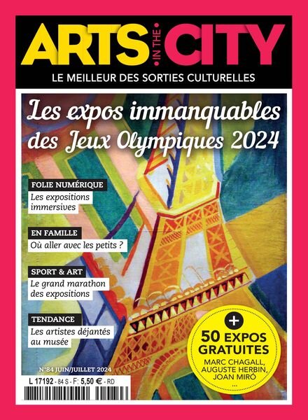 Arts in the City – Juin-Juillet 2024 Cover