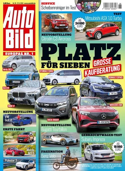 Auto Bild Germany – 27 Juni 2024 Cover