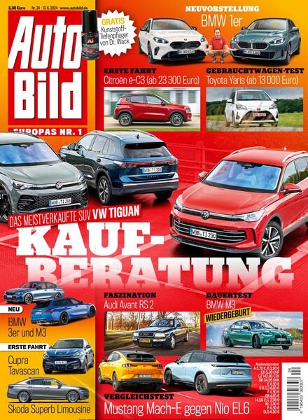 Auto Bild Schweiz – 13 Juni 2024 Cover