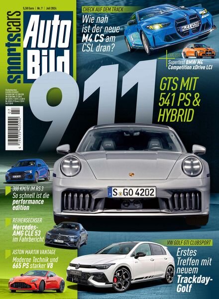 Auto Bild Sportscars – Juli 2024 Cover