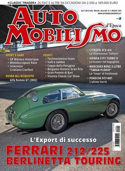 Automobilismo d’Epoca – Maggio 2024 Cover