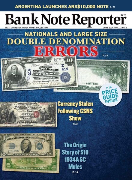 Bank Note Reporter – June 2024 Cover