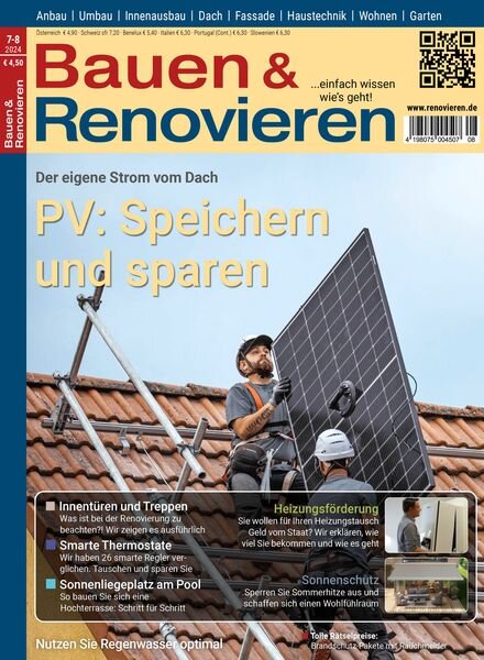 Bauen & Renovieren – Juli-August 2024 Cover