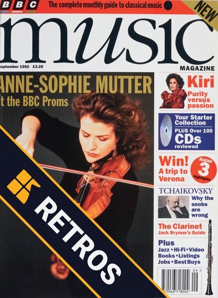 BBC Music – September 1992 Cover