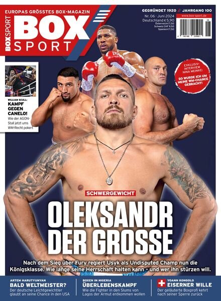 BoxSport – Juni 2024 Cover