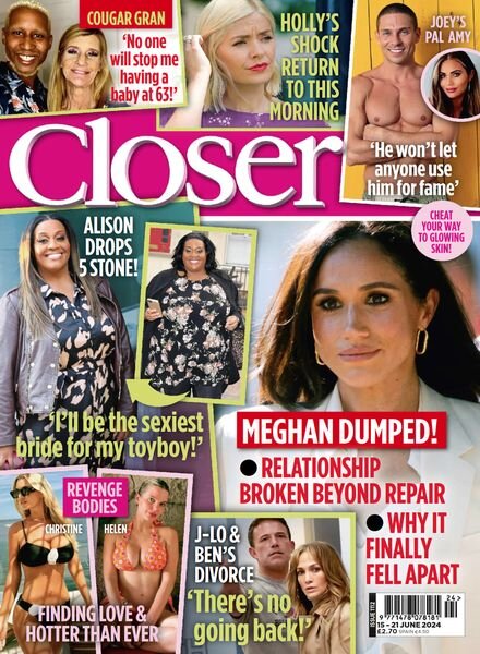Closer UK – Issue 1112 – 15 June 2024 Cover