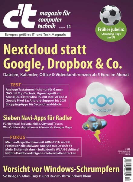 c’t Magazin fur Computertechnik – 14 Juni 2024 Cover