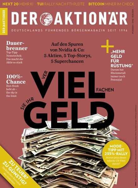 Der Aktionar Magazin – 07 Juni 2024 Cover
