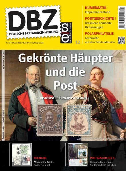 Deutsche Briefmarken-Zeitung – 10 Juni 2024 Cover