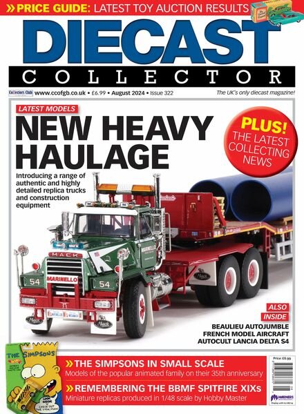 Diecast Collector – Issue 322 – August 2024 Cover