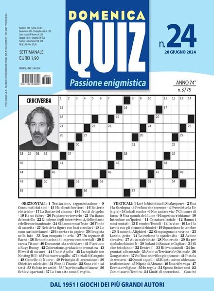 Domenica Quiz – 20 Giugno 2024 Cover