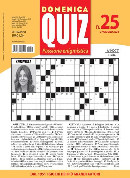 Domenica Quiz – 27 Giugno 2024 Cover
