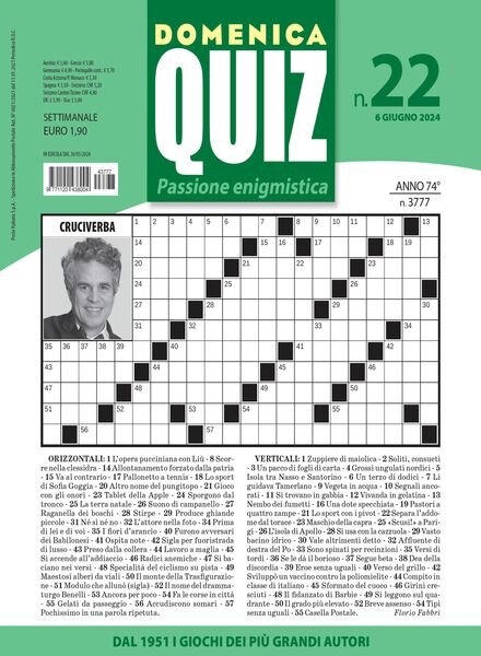Domenica Quiz – 6 Giugno 2024 Cover