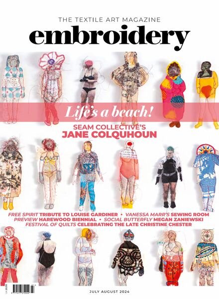Embroidery Magazine – July-August 2024 Cover